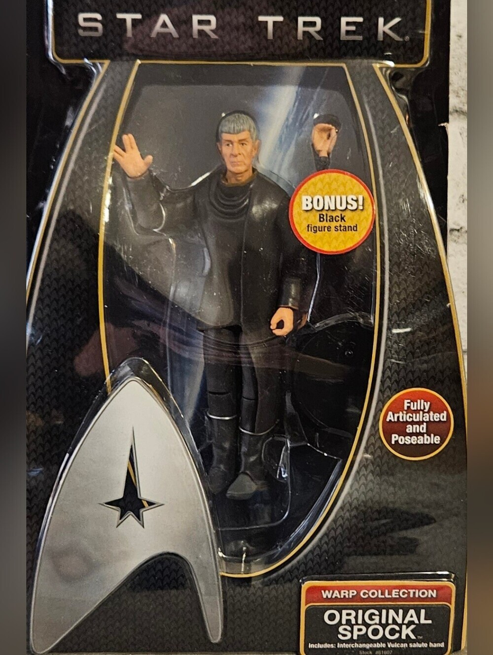 Star Trek Original Spock Warp Collection Action Figure NIB 2009 - Picture 2 of 9